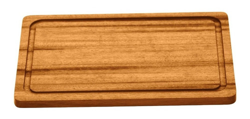 Tabla De Madera Para Cortar Y Asado Tramontina 30x21x1.2 Cm Color Marrón Liso