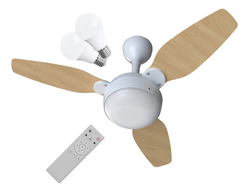Ventilador De Teto Ventisol Legacy Controle Bivolt C/ 2 Lamp