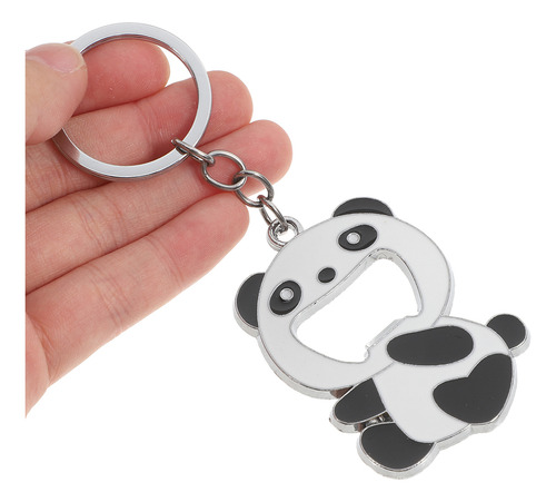 3 Peças De Chaveiro Panda, Abridor De Garrafas, Liga De Zinc