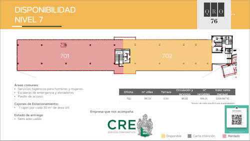 Renta Oficinas (63m2) Universidad, Av. 5 Febrero. Qro76 $26mil