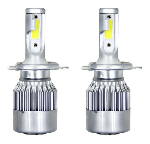 Par Led H4 Hb2 9003 Hi/lo Beam Ampolleta 6000k Blanco 8000lm