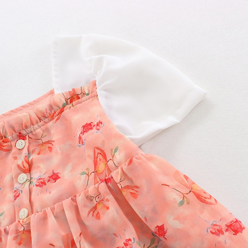 Vestido Casual Cómodo Y Fresco De Algodón Para Bebé Niña