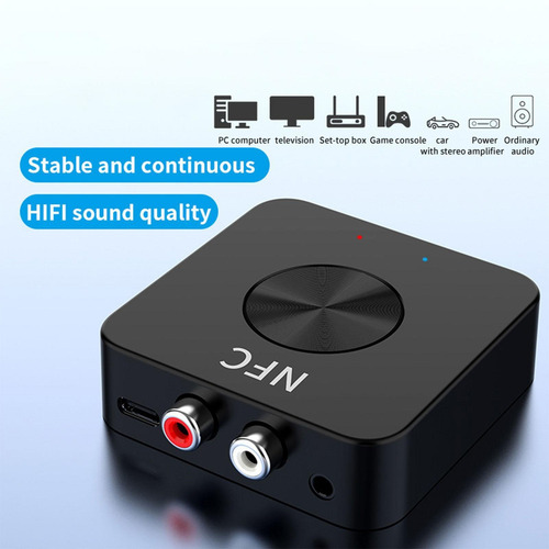 Receptor De Música Inalámbrico Hifi Con Adaptador De Audio