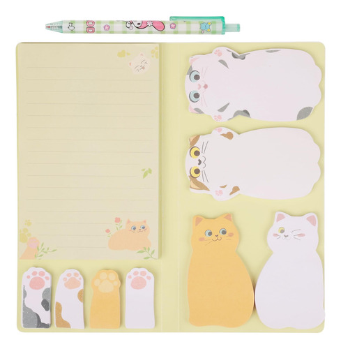 Starneyy Cat Sticky Notes Set 300 Sheets Divisor De Animales