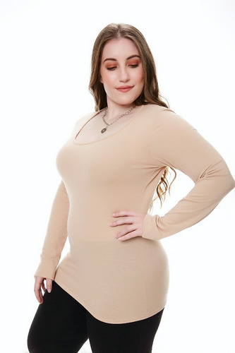 12 Remeras M/larga Mujer T Especial 7-8-9-10 Modal Por Mayor