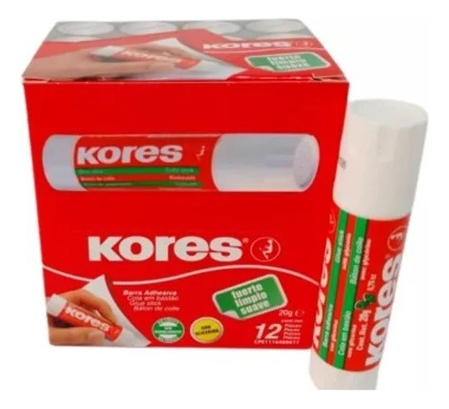 Pega De Barra O Barra Adhesiva 8 Gr Kores (caja*12 Und)