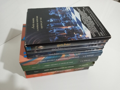 Harry Potter - Coleção Com 4 Dvds E 4 Livros (Usado)