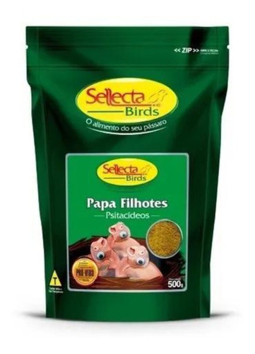 Ração Papa Filhotes Psitacídeos 500g Sellecta