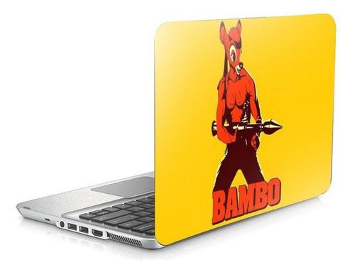 Skin Adesivo Protetor Notebook 15 Wide Bambo Bambi Rambo B2