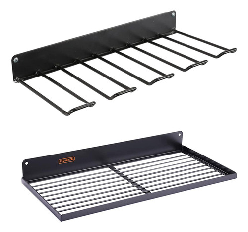 Rack De Armazenamento De Garagem Para Conjunto De 2 Unidades