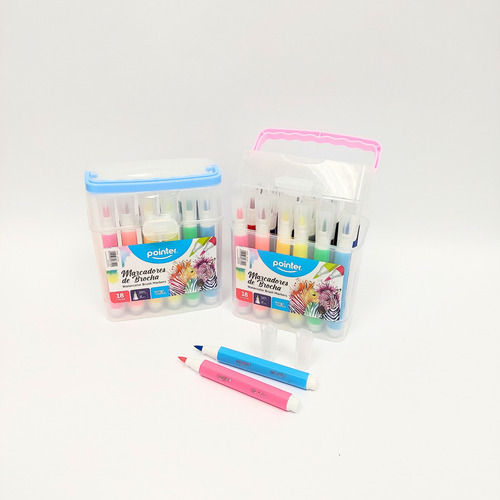Marcadores De Brocha Watercolor Pointer 18 Colores Wc-1912