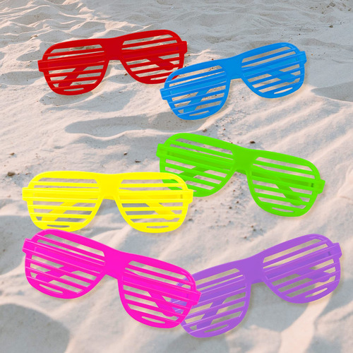 Gafas Shutter Shades Chaxunten Neon Party, Paquete De 54