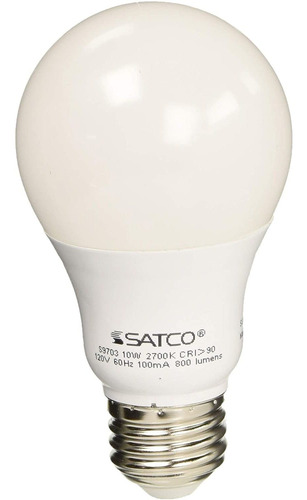 (paquete De 6) Satco S9703, 10 a19/omni/led/27 k/90cri, Lu