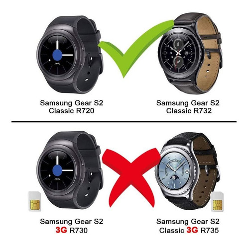 Imagen 3 de 5 de Para Samsung Gear S2 Classic Smart Watch R732 Bateria De Re