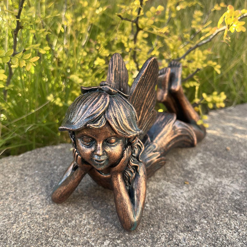 Anjo Estátua Decoração De Casa Jardim Elfo Escultura