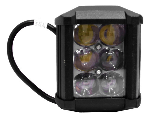 Faro Caminero Auxiliar Led Rectangular 6 Led 80x90 18w