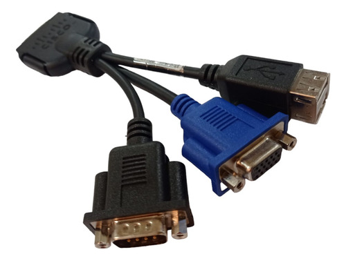Cabo Kvm HP Ucs Blade Dongle Vga Usb Db9 Serial