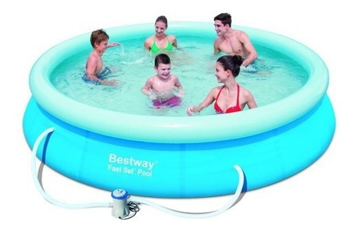 Imagen 1 de 3 de Pileta Inflable Redonda Bestway 305 X 76 Filtro 57109 12c