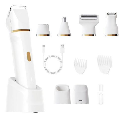 Rasuradora Para Mujer Depiladora Eléctrica Recargable 4 En 1 Depiladora De Vello Facial Bikini Electricas Arranca Vello Elimina Vello Corporal Y Cejas Afeitadoras Para Mujeres Y Hombres Ezzyso Blanco
