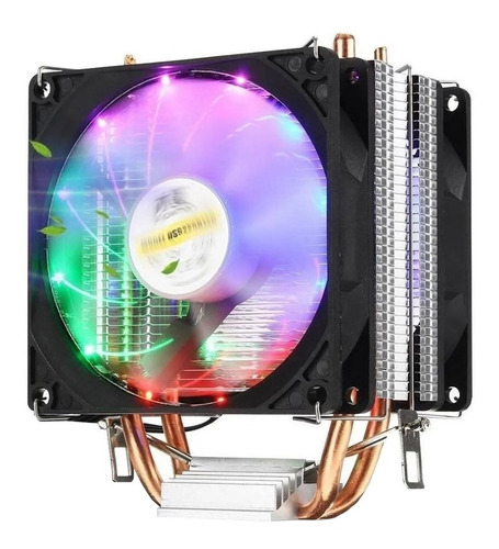 Imagem 1 de 5 de Cooler Cpu Led Ryzen Intel 775 1150 1151 1155 Am3+ Am4 T20