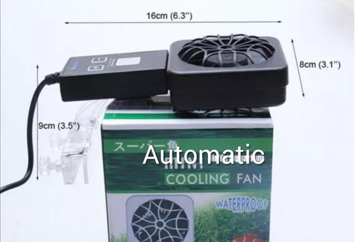 Cooler Ventilador Aquário C/sensor Automático.