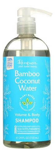 Shampoo De Agua De Coco Y Bambú 24 Onzas Líquidas