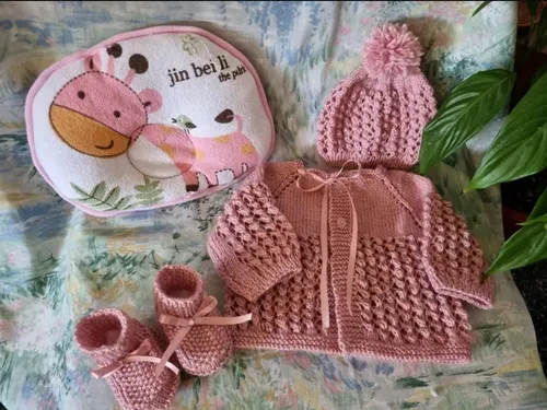 Ajuar De Recien Nacido Hecho A Mano Lana Regalo Beb En Box