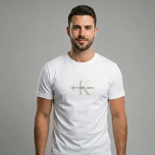 Camiseta Masculina Calvin Klein Re Issue Branca