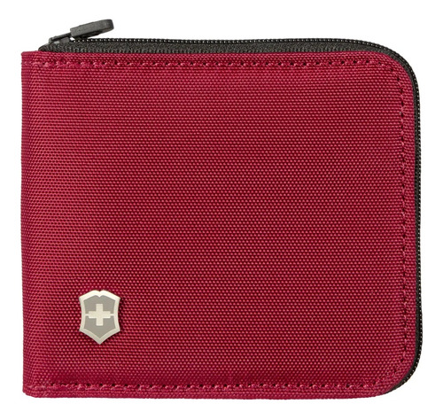 Billetera Zip-around Color Rojo, Victorinox Color Rojo Diseño de la tela Liso