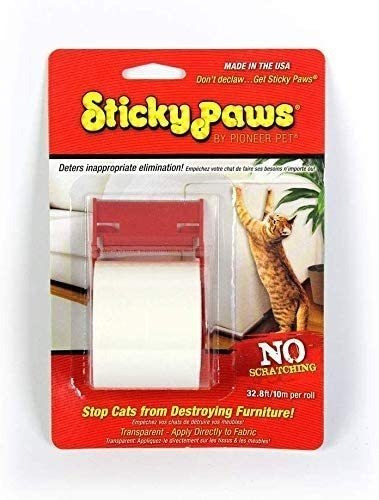Sticky Paws Pioneer Pet Cat Training Aid - Deter Scratching 
