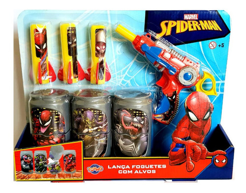 Lança Foguetes Com Alvos Spiderman Toyng