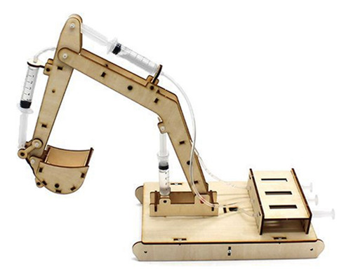 Excavadora Hidráulica De Madera De Juguete Manual Digger Mod