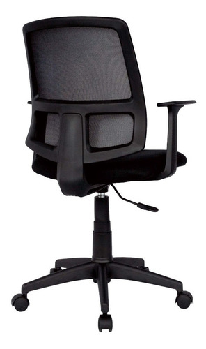 Imagen 3 de 4 de Silla de oficina Guamal graduabe Alura Mundial de Sillas ergonómica negra con tapizado de mesh y tela