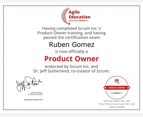Imagen 2 de 5 de Agile Coaching Y Scrum Master Para Organizaciones