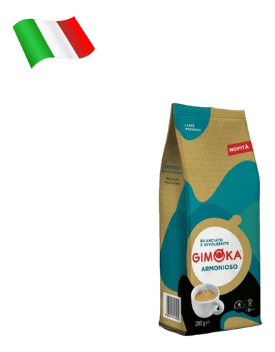 Cafe Gimoka Tostado Molido Armonioso X250grms Origen Italia