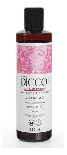 Shampoo Efeito Liso Desmaia Cabelo Dicco 250ml