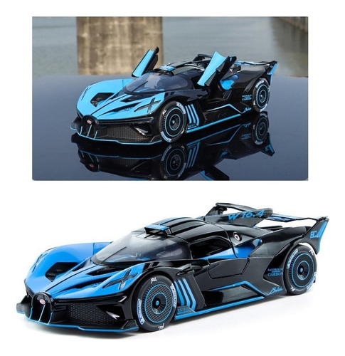 Carro De Metal Em Miniatura Bugatti Bolide 1:24