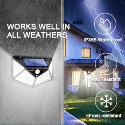 Luz De Seguridad Para El Hogar Al Aire Libre Con Sensor Sola