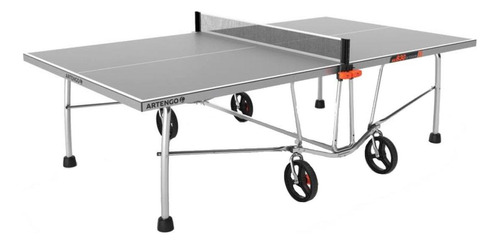 Mesa de ping pong Artengo FT 830 Outdoor fabricada en melamina color gris