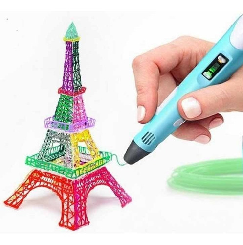 Imagen 1 de 6 de Bolígrafo Lápiz Ergonómico 3d + Base + Filamento