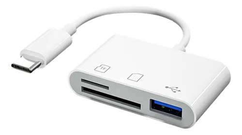 comprar 3 En 1 Tipo C Tf Lector De Tarjetas Hub Cámara Lector De