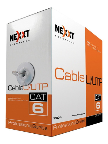 Cable Utp Cat5e 100% Nexxt 305 Metros Gris Cm Tecnomati