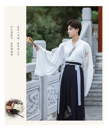 Vestido Tradicional Hanfu De Gran Talla 5xl Para Hombres Mu