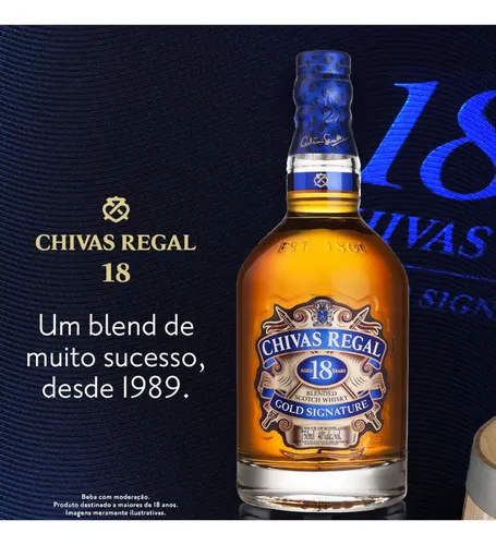 Whisky 18 Anos Gold Signature 750ml Chivas Regal | Frete grátis Whisky 18 Anos Gold Signature 750ml Chivas Regal | Frete grátis