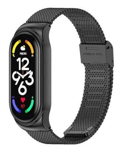 Mejiwasmi Correa Repuesto Metal Para Xiaomi Band 7 Reloj