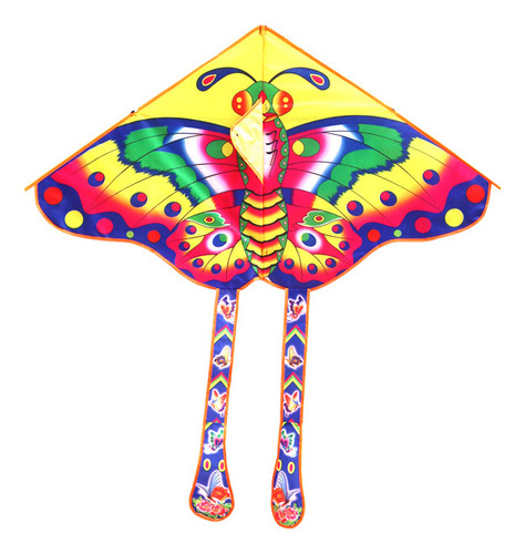 Mariposa Azul Con Cola Larga De 1,5 M, Cometa Con Forma De M