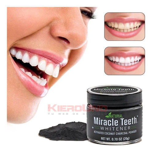 Pasta Blanqueadora Dientes Coco Carbon Blanqueamiento Dental