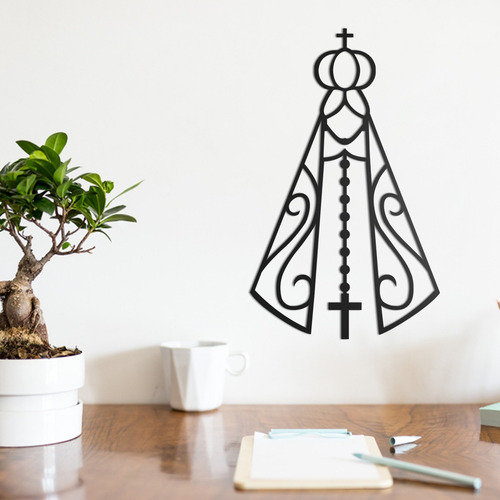 Imagem 1 de 2 de Quadro Decorativo Parede Religião Nossa Senhora Apa/ 01 30cm