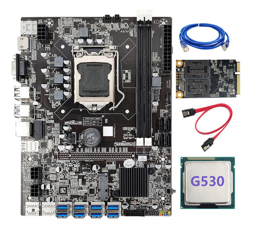 Placa Base Minera B75 Btc Lga1155, 8 Gpu, Pci-e, 1 X 16 X G5