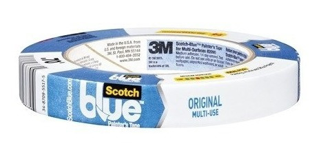 3m Scotch Blue Masking Tape Profesional Pintura 1.9cmx54.8m